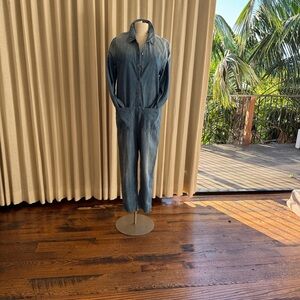THE GREAT. Blue Denim Jumpsuit
